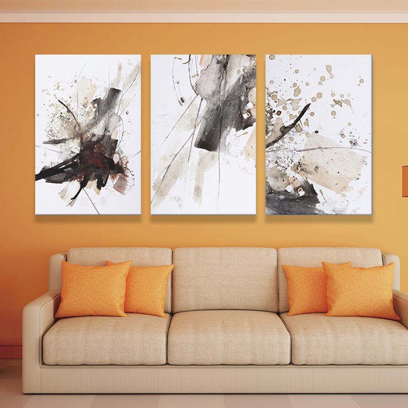 Abstract Spray Paint Art Print Contemporary Canvas Wall Decoration for Living Room Clearhalo 'Art Gallery' 'Canvas Art' 'Traditional' Arts' 1639291