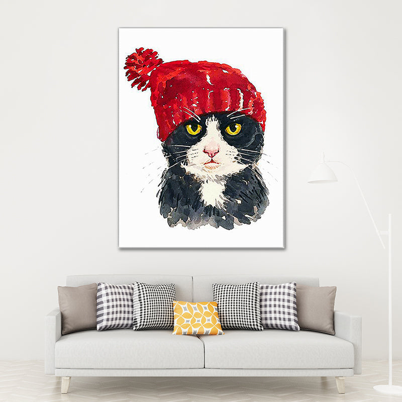 Canvas Soft Color Painting Childrens Art Animal Pet Print Wall Decor for Stairway Clearhalo 'Art Gallery' 'Canvas Art' 'Kids' Arts' 1640671