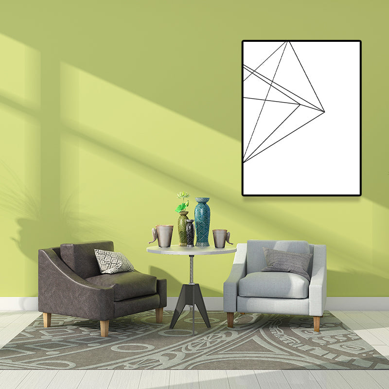 White Various Geometry Pattern Art Textured Painting for Bedroom, Multiple Sizes Available White Design 1 Clearhalo 'Arts' 'Canvas Art' 1641523