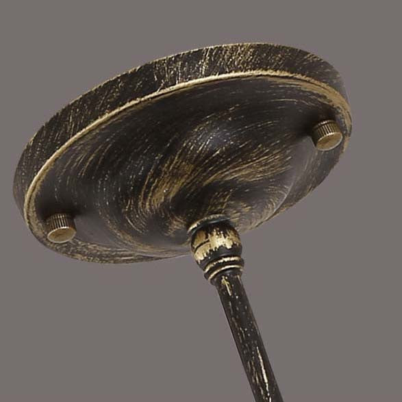 1/2/3/4-Head Iron Semi Flush Mount Light Vintage Style Bronze/Gold Finish Cylindrical Shade Ceiling Fixture for Restaurant Clearhalo 'Ceiling Lights' 'Close To Ceiling Lights' 'Close to ceiling' 'Semi-flushmount' Lighting' 16425