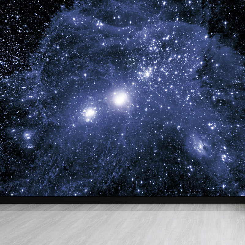 Large Constellations Scene Wall Mural Modern Outer Space Wall Covering in Purple Purple Design 4 Clearhalo 'Wall Decor' 'Wall Mural' 1646465