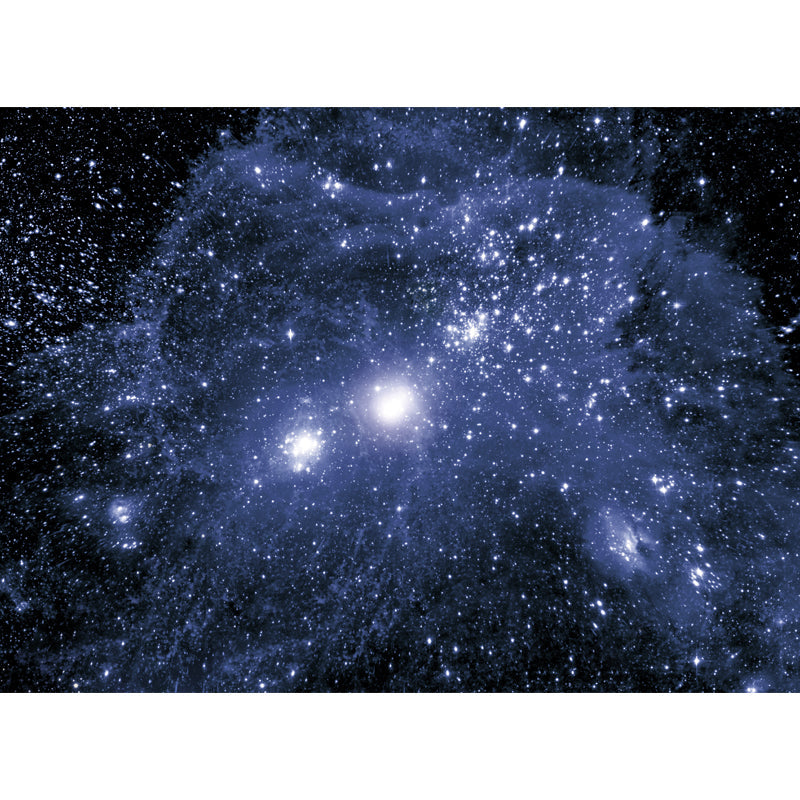 Large Constellations Scene Wall Mural Modern Outer Space Wall Covering in Purple Clearhalo 'Wall Decor' 'Wall Mural' 1646468