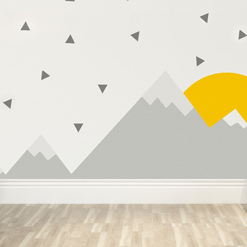 Stain Resistant Cartoon Print Mural Non-Woven Children's Art Wall Decor for Kids Room Clearhalo 'Wall Decor' 'Wall Mural' 1646582