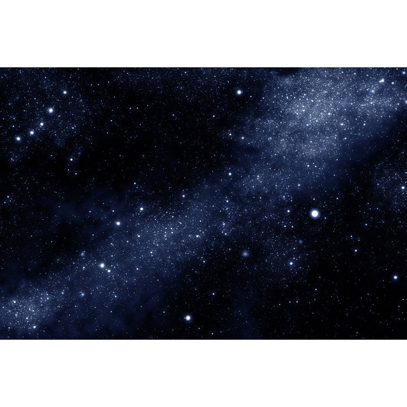 Night Sky Constellations Mural Decal Contemporary Non-Woven Texture Wall Covering in Blue Clearhalo 'Wall Decor' 'Wall Mural' 1647806