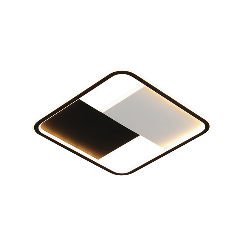 Mosaic Square Dining Room Ceiling Mounted Fixture Metal LED Modernist Flushmount Lighting Clearhalo 'Ceiling Lights' 'Close To Ceiling Lights' 'Close to ceiling' 'Flush mount' Lighting' 1650168