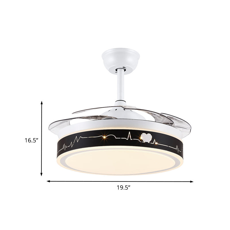 Circle Semi Flush Mounted Lamp Nordic Metallic 19