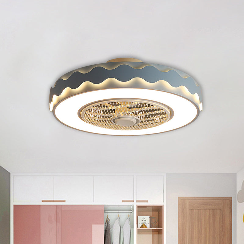 Circular Semi Flush Mount Fixture Creative Metal 23