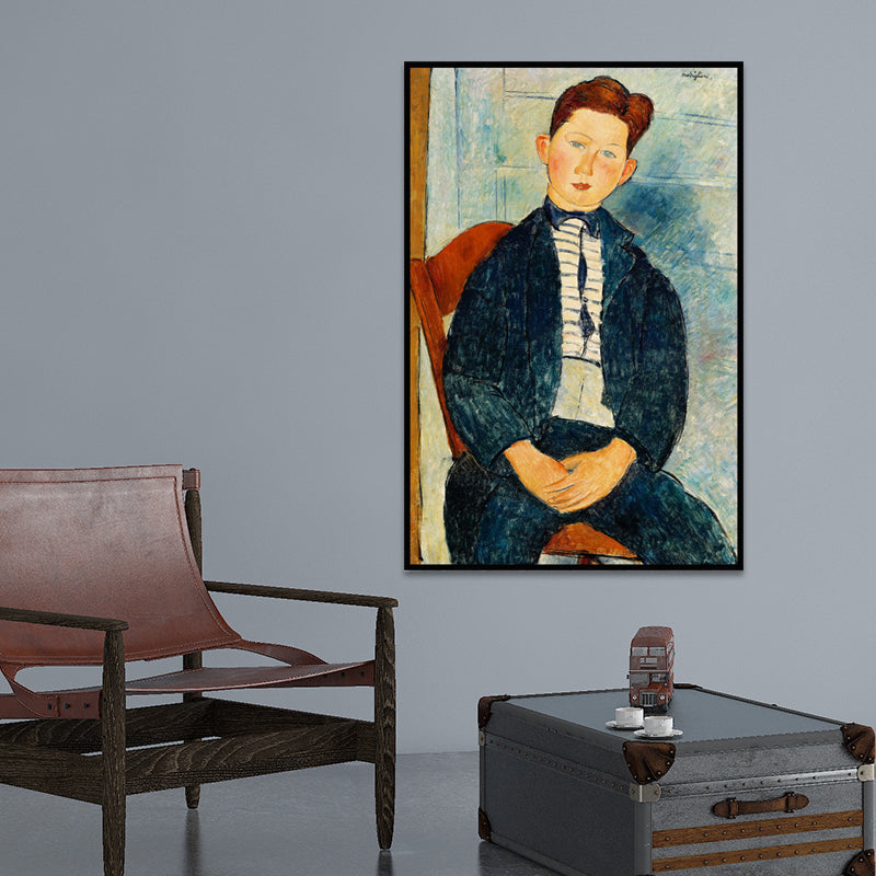 Oil Painting Portrait Canvas Textured Traditional Living Room Wall Art in Dark Color Clearhalo 'Art Gallery' 'Canvas Art' 'Traditional' Arts' 1652376