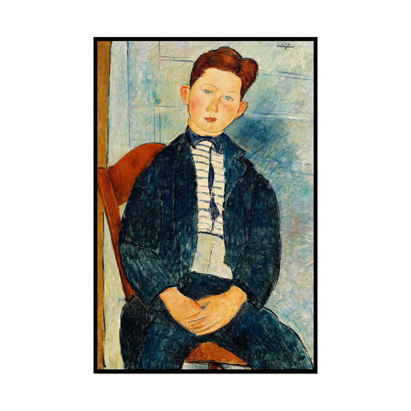 Oil Painting Portrait Canvas Textured Traditional Living Room Wall Art in Dark Color Clearhalo 'Art Gallery' 'Canvas Art' 'Traditional' Arts' 1652377