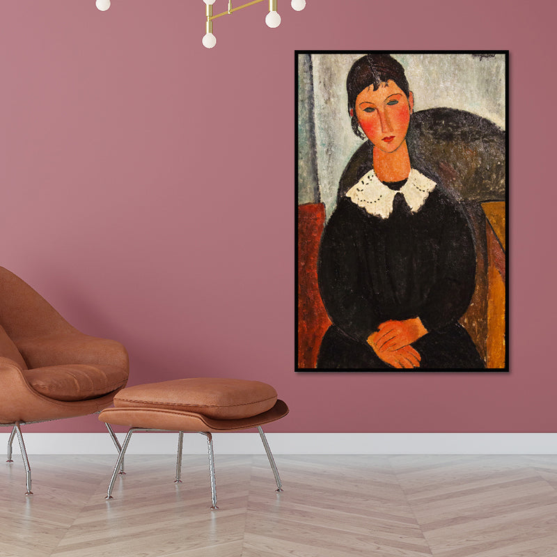Oil Painting Portrait Canvas Textured Traditional Living Room Wall Art in Dark Color Clearhalo 'Art Gallery' 'Canvas Art' 'Traditional' Arts' 1652380