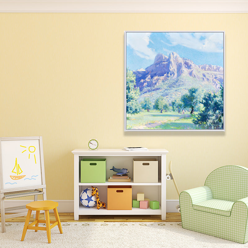 Farmhouse Wall Art Yellow Monet Scenery Painting Print Canvas for House Interior Clearhalo 'Art Gallery' 'Canvas Art' 'Country Art Gallery' 'French Country' 'Rustic' Arts' 1652558