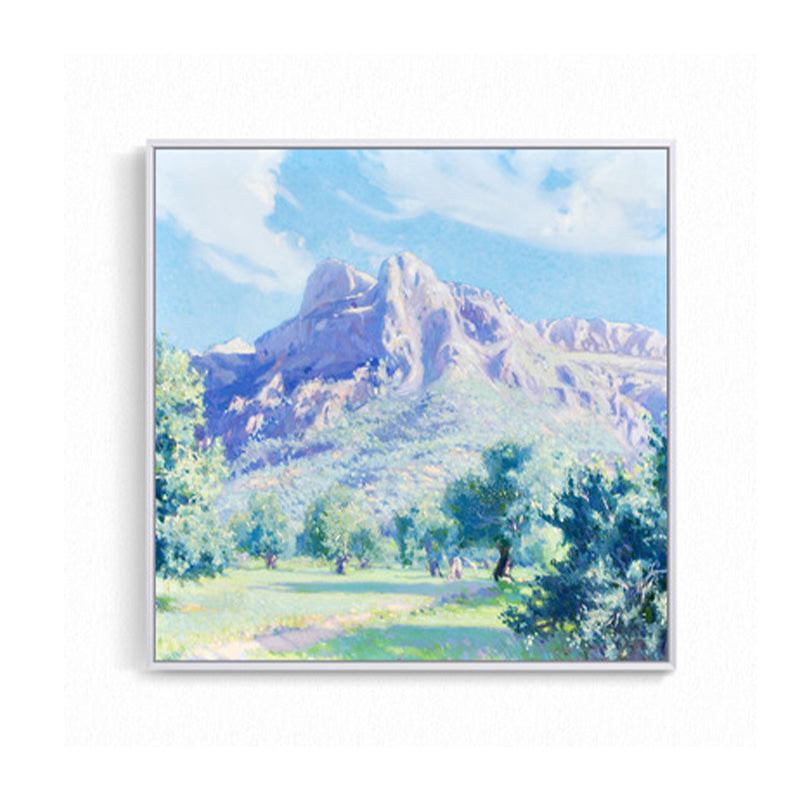 Farmhouse Wall Art Yellow Monet Scenery Painting Print Canvas for House Interior Clearhalo 'Art Gallery' 'Canvas Art' 'Country Art Gallery' 'French Country' 'Rustic' Arts' 1652560