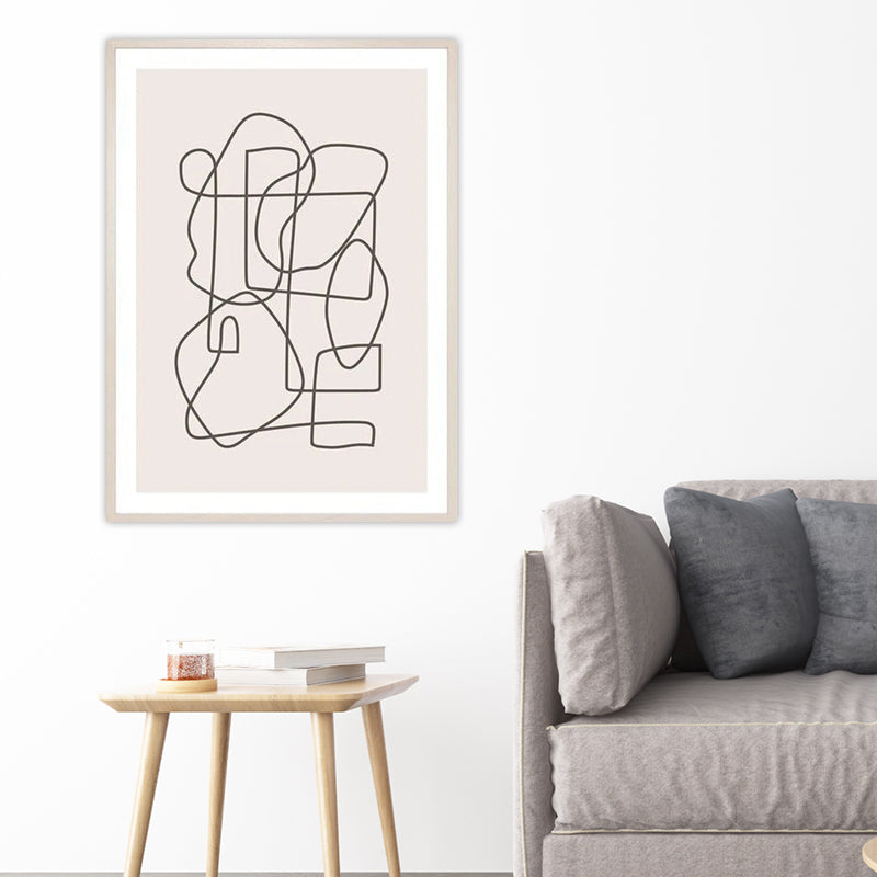 Line Pattern Wall Decor Minimalism Style Textured Bedroom Canvas, Multiple Sizes White Clearhalo 'Art Gallery' 'Canvas Art' 'Contemporary Art Gallery' 'Contemporary Art' 'Minimalism' 'Minimalist Art Gallery' 'Scandinavian' Arts' 1655679
