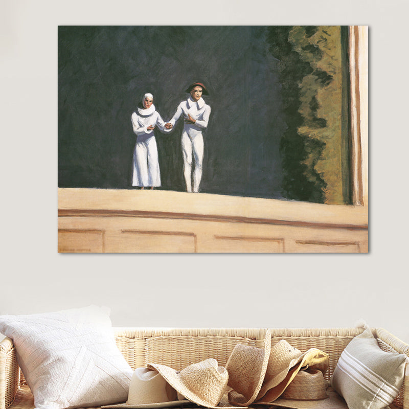 Building and Trees Painting in Light Color Traditional Style Wall Art for Playroom Black Clearhalo 'Art Gallery' 'Canvas Art' 'Traditional' Arts' 1656198