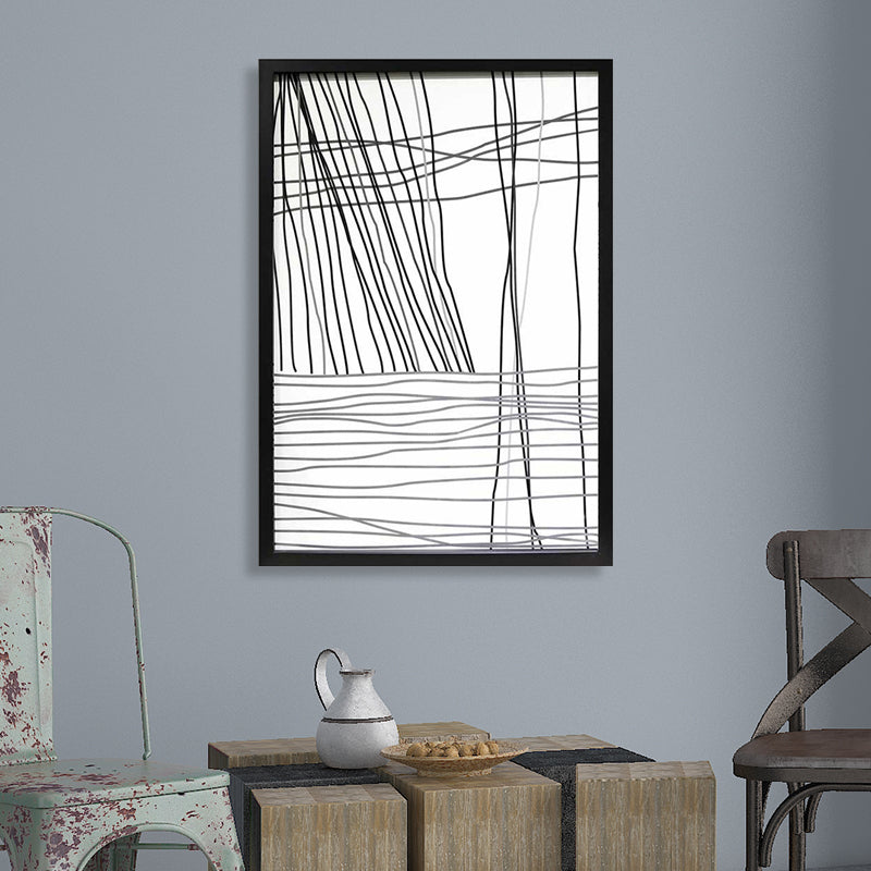 White Stripes Pattern Canvas Pencil Minimalism Style Textured Wall Print for Kitchen White Design 1 Clearhalo 'Art Gallery' 'Canvas Art' 'Contemporary Art Gallery' 'Contemporary Art' 'Minimalism' 'Minimalist Art Gallery' 'Scandinavian' Arts' 1656628