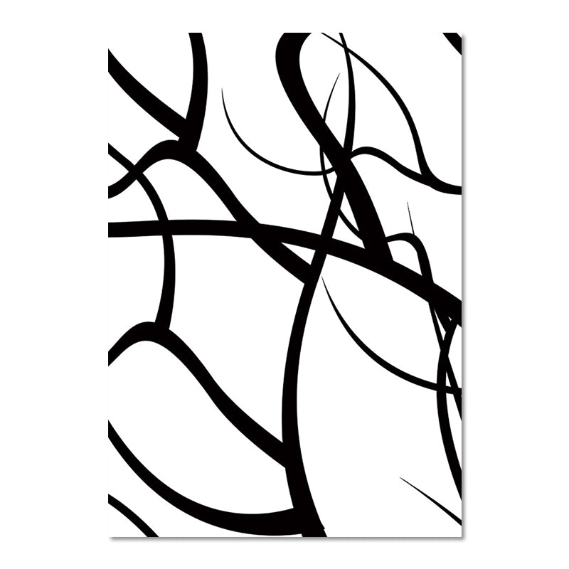 Charcoal Drawings Abstract Pattern Art Minimalism Canvas Textured Painting in White Clearhalo 'Art Gallery' 'Canvas Art' 'Contemporary Art Gallery' 'Contemporary Art' 'Minimalism' 'Minimalist Art Gallery' 'Scandinavian' Arts' 1657128
