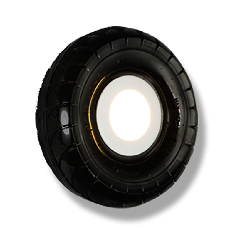 Tyre Metallic Sconce Wall Lighting Farmhouse Style LED Corridor Wall Mount Lighting in Black, 10"/16" Width Clearhalo 'Industrial wall lights' 'Industrial' 'Middle century wall lights' 'Tiffany' 'Wall Lamps & Sconces' 'Wall Lights' Lighting' 165896