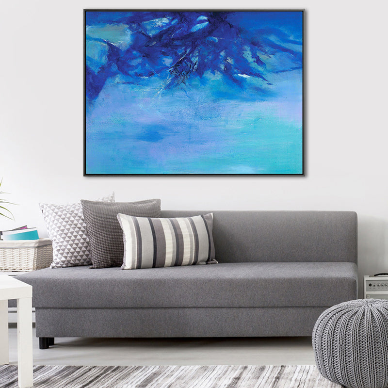 Mountain Wall Decor Contemporary Style Textured Living Room Canvas, Multiple Sizes Clearhalo 'Art Gallery' 'Canvas Art' 'Contemporary Art Gallery' 'Modern' Arts' 1659305