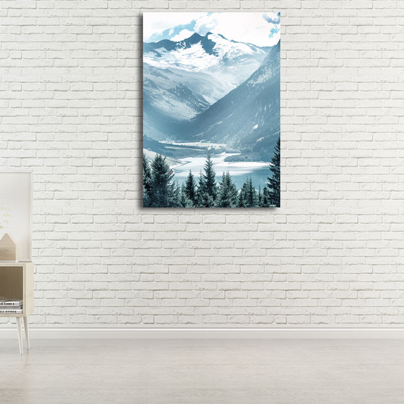 Nature Scenery Wall Art Decor Textured Tropical Living Room Canvas in Pastel Color Black Clearhalo 'Art Gallery' 'Canvas Art' 'Coastal Art Gallery' 'Nautical' Arts' 1659850
