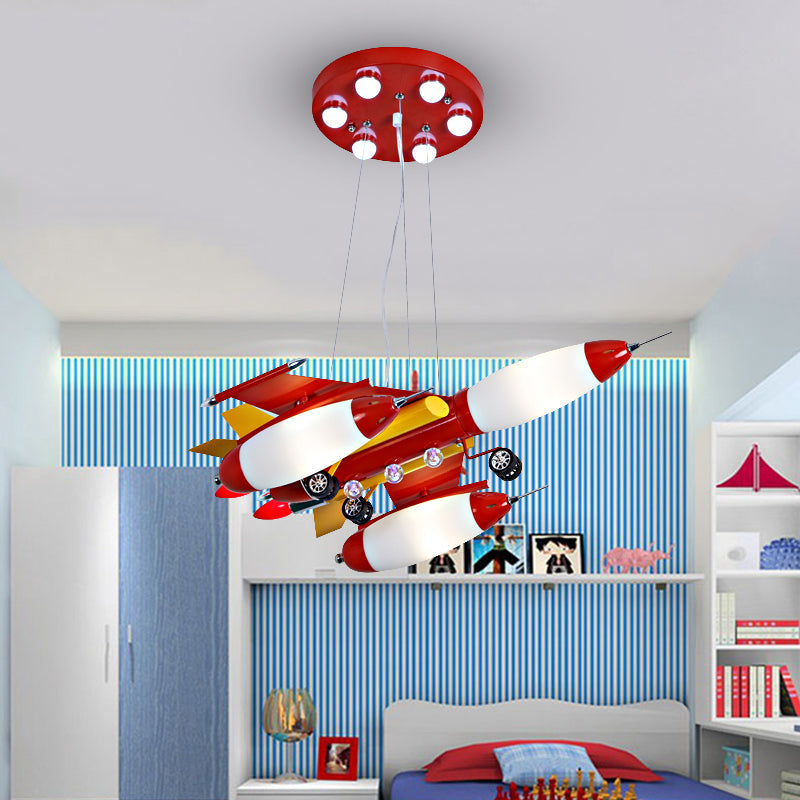 Glass for Chandelier, 3-Light Ceiling Fixture with Air Plane Design Modern Style Clearhalo 'Ceiling Lights' 'Chandeliers' Lighting' options 167779