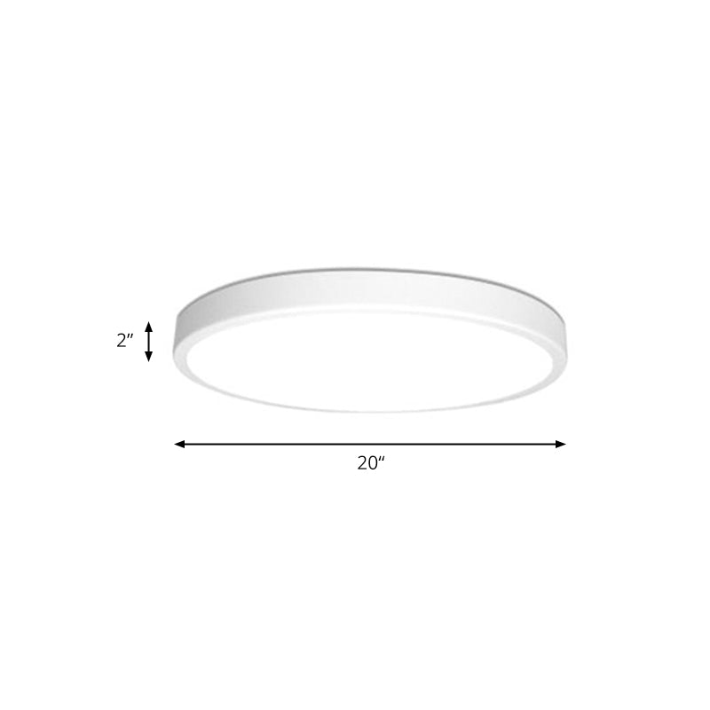 White LED Flush Mount Light, Ultra Thin Ceiling Lighting with Acrylic Shade for Bedroom Modern Style Clearhalo 'Ceiling Lights' 'Close To Ceiling Lights' 'Close to ceiling' 'Flush mount' Lighting' 168071