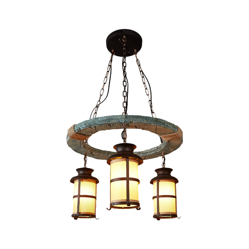 Metallic Black Multi Pendant Light Lantern 3 Bulbs Vintage Style Suspended Hang Fixture Clearhalo 'Art Deco Pendants' 'Black' 'Cast Iron' 'Ceiling Lights' 'Ceramic' 'Crystal' 'Industrial Pendants' 'Industrial' 'Metal' 'Middle Century Pendants' 'Pendant Lights' 'Pendants' 'Rustic Pendants' 'Tiffany' Lighting' 1687488