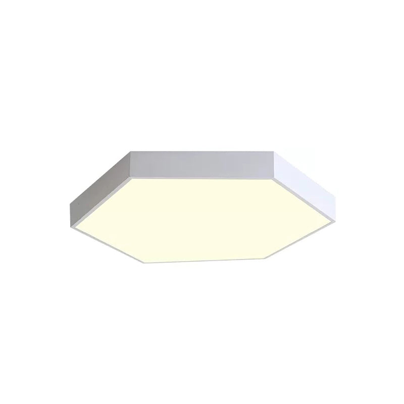 Child Bedroom LED Ceiling Light Modern Macaron Flush Mount Lighting with Hexagon Shade Clearhalo 'Ceiling Lights' 'Close To Ceiling Lights' 'Close to ceiling' 'Flush mount' Lighting' 168759
