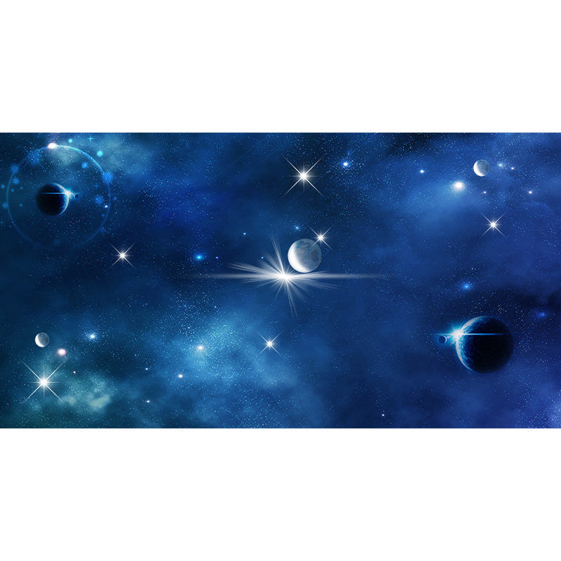Planet View Mural Decal Modern Decorative Living Room Wall Covering, Personalise Clearhalo 'Wall Decor' 'Wall Mural' 1688961