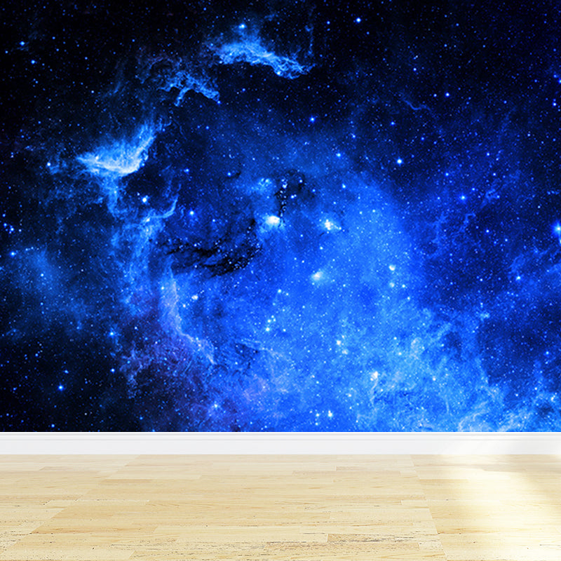 Modern Constellations Scene Wall Mural Non-Woven Waterproof Dark Blue Wall Art for Bedroom Clearhalo 'Wall Decor' 'Wall Mural' 1688974