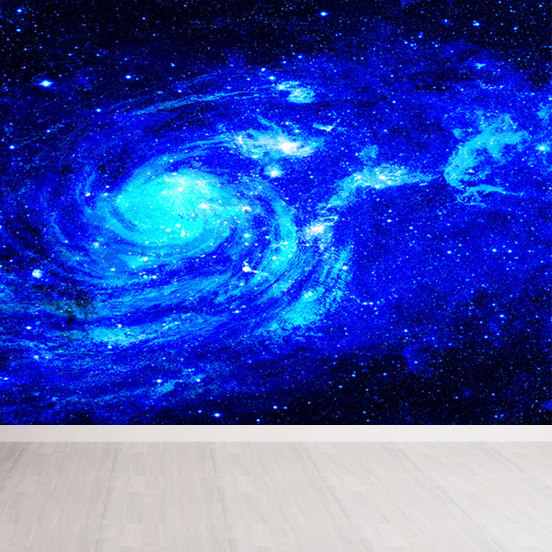 Modern Constellations Scene Wall Mural Non-Woven Waterproof Dark Blue Wall Art for Bedroom Clearhalo 'Wall Decor' 'Wall Mural' 1688980