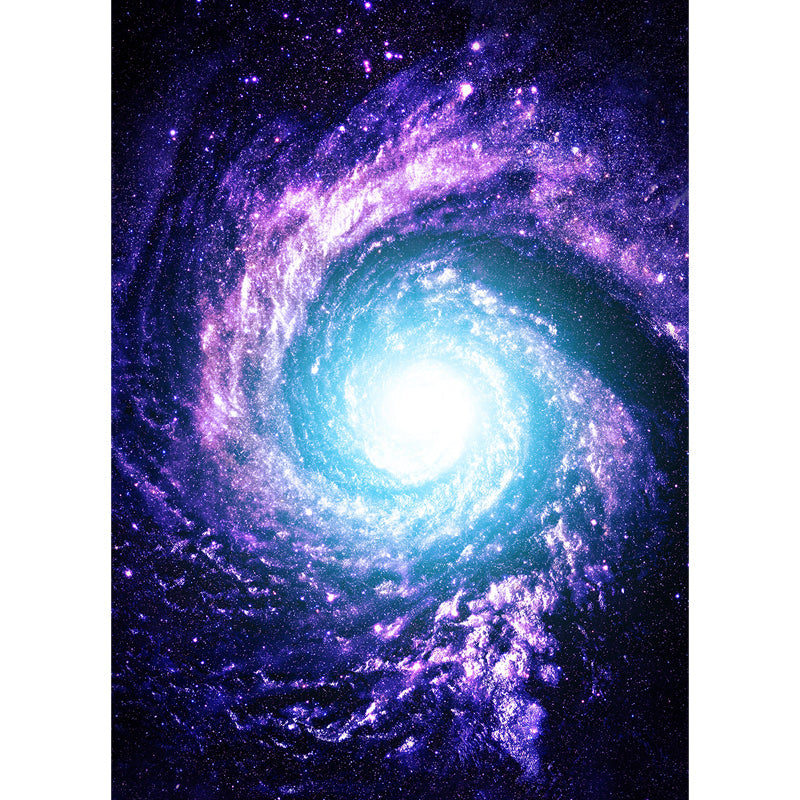 Modern Supernatural Stars Spiral Mural for Boys Bedroom Customised Wall Art in Dark Color Clearhalo 'Wall Decor' 'Wall Mural' 1689161