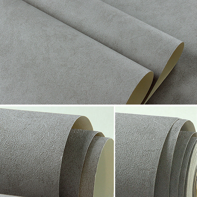 Minimal Plain Pattern Wallpaper Roll PVC Stain Resistant Light Color Wall Covering for Room Clearhalo 'Modern wall decor' 'Modern' 'Wallpaper' Wall Decor' 1689234