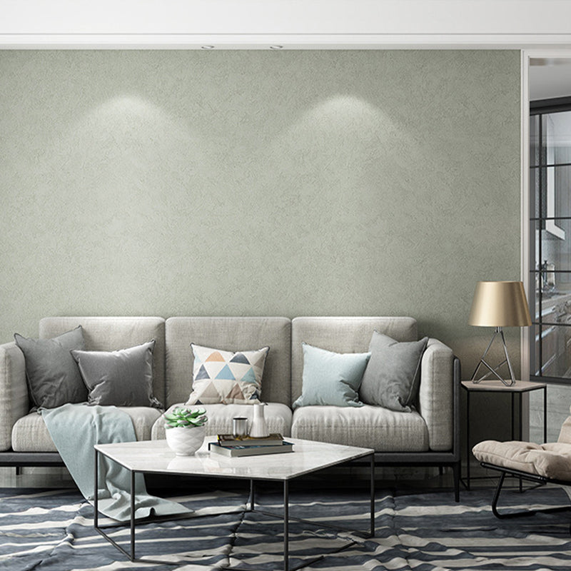 Minimal Plain Pattern Wallpaper Roll PVC Stain Resistant Light Color Wall Covering for Room Grey 1 Set Clearhalo 'Modern wall decor' 'Modern' 'Wallpaper' Wall Decor' 1689236
