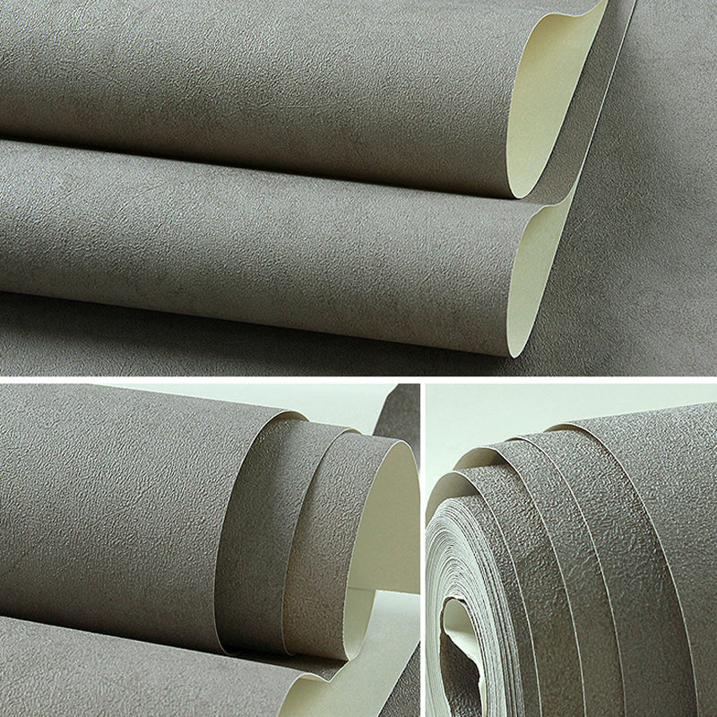 Minimal Plain Pattern Wallpaper Roll PVC Stain Resistant Light Color Wall Covering for Room Clearhalo 'Modern wall decor' 'Modern' 'Wallpaper' Wall Decor' 1689237