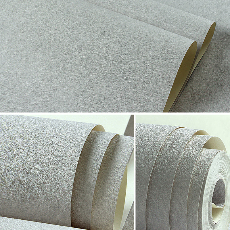 Minimal Plain Pattern Wallpaper Roll PVC Stain Resistant Light Color Wall Covering for Room Clearhalo 'Modern wall decor' 'Modern' 'Wallpaper' Wall Decor' 1689243