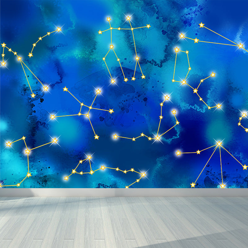 Home Decor Starry Sky Mural Decal Customized Contemporary Wall Covering for Kitchen Clearhalo 'Wall Decor' 'Wall Mural' 1689600