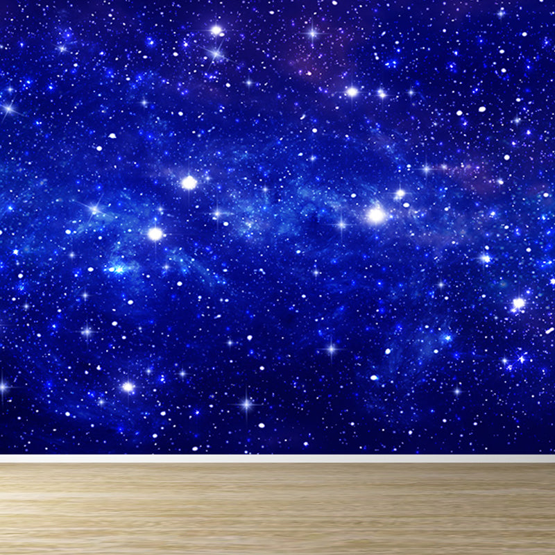 Modern Constellations Mural Decal Blue Decorative Wall Covering for Girls Bedroom Blue Design 1 Clearhalo 'Wall Decor' 'Wall Mural' 1689690