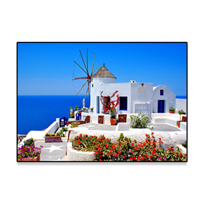 Photograph Coastal Canvas Wall Art Beach Scenery in Light Color for Sitting Room Clearhalo 'Art Gallery' 'Canvas Art' 'Coastal Art Gallery' 'Nautical' Arts' 1689902