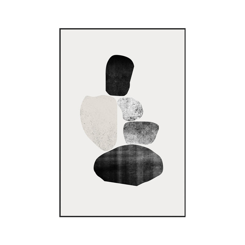 Textured Abstract Geometric Wall Art Nordic Canvas Paint for Dining Room, Multiple Sizes Clearhalo 'Arts' 'Canvas Art' 1690212