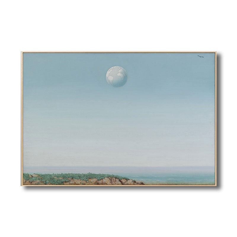 Surrealism Rene Magritte Canvas Print Blue Empire De La Reflexion Wall Art Decor Clearhalo 'Art Gallery' 'Canvas Art' 'Country Art Gallery' 'French Country' 'Rustic' Arts' 1690517