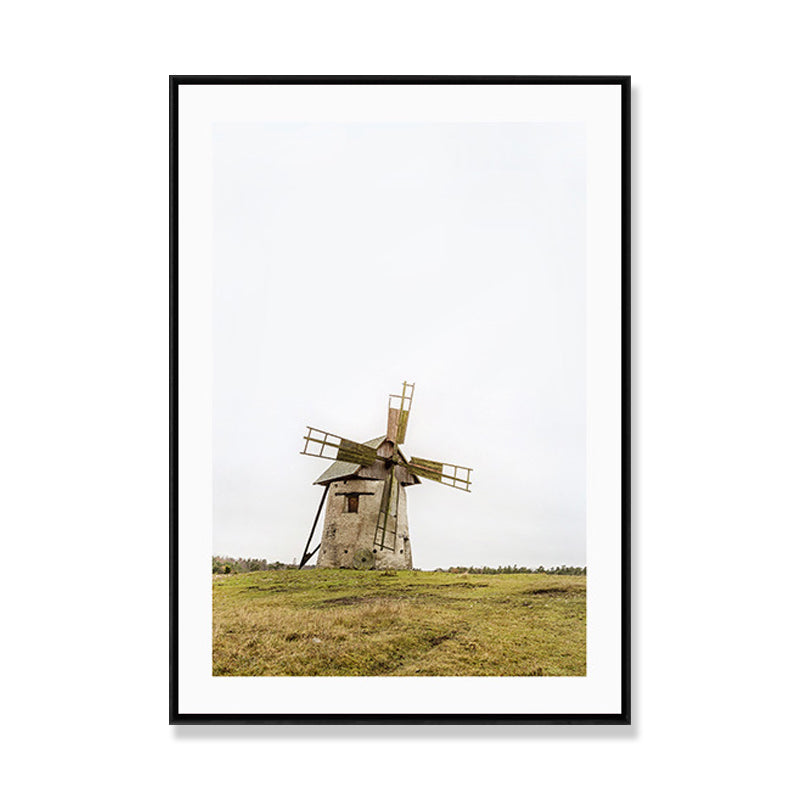 Natural Scenery Wall Art Coastal Textured Wrapped Canvas in Light Color for Parlor Clearhalo 'Art Gallery' 'Canvas Art' 'Coastal Art Gallery' 'Nautical' Arts' 1690628