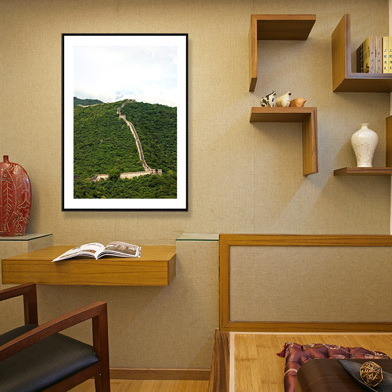 Natural Scenery Wall Art Coastal Textured Wrapped Canvas in Light Color for Parlor Clearhalo 'Art Gallery' 'Canvas Art' 'Coastal Art Gallery' 'Nautical' Arts' 1690631