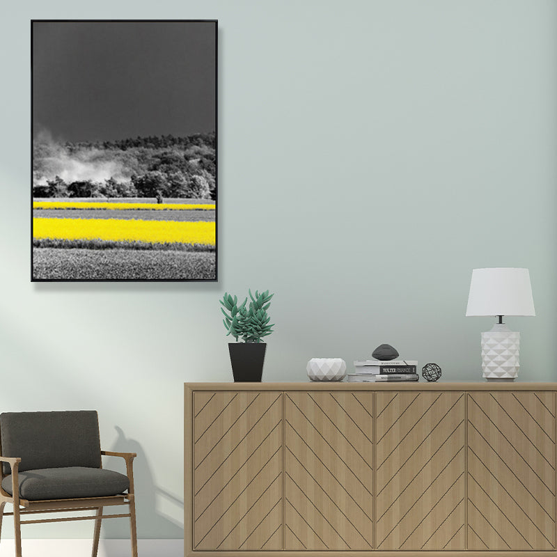 Yellow Forest Canvas Prints Decorative Countryside for Living Room Wall Art Decor Clearhalo 'Art Gallery' 'Canvas Art' 'Country Art Gallery' 'French Country' 'Rustic' Arts' 1691605