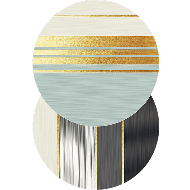 Nordic Novelty Irregular Rug in Black and Green Colorblock Pattern Rug Polyester Washable Carpet for Home Decoration Clearhalo 'Area Rug' 'Rug' 1692848