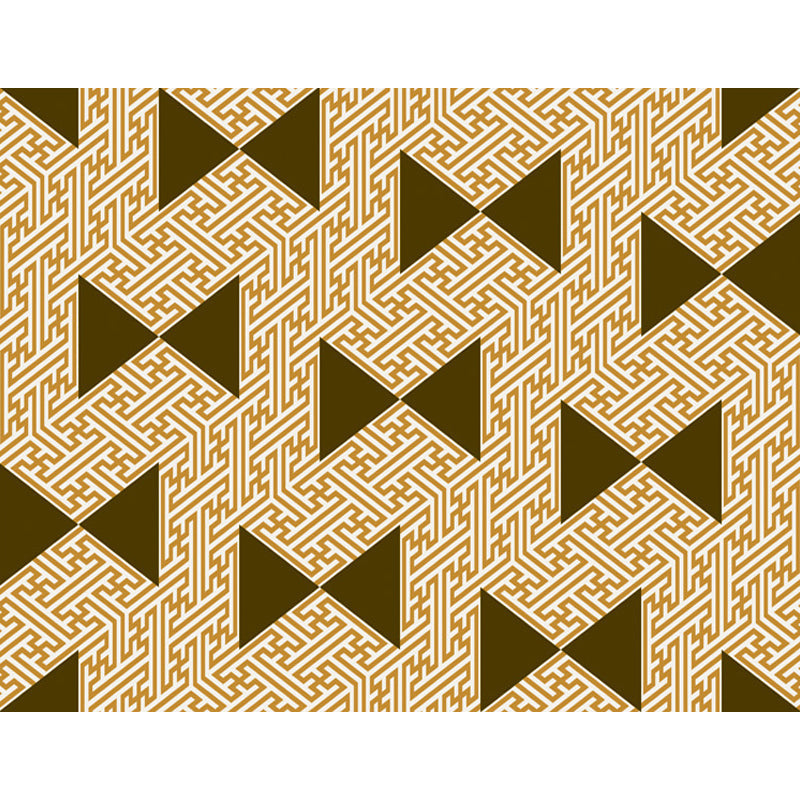 Yellow Bedroom Rug Modern Triangle Maze Pattern Area Rug Polyester Stain-Resistant Carpet Clearhalo 'Area Rug' 'Modern' 'Rugs' Rug' 1693857