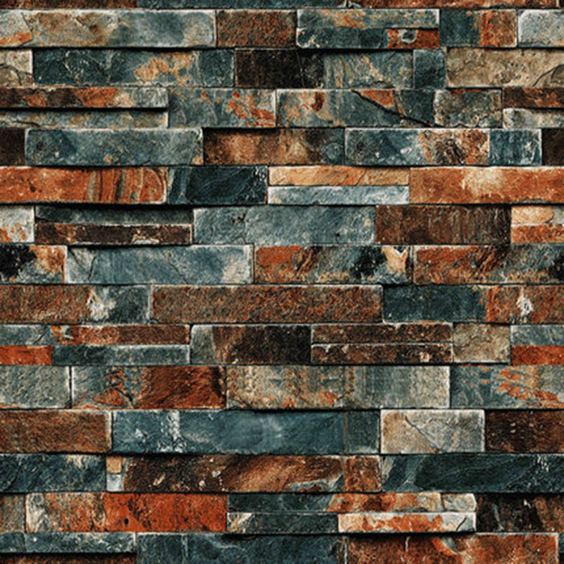 Faux Brick Wallpaper Roll Waterproof Industrial Living Room Wall Decor, 57.1-sq ft Clearhalo 'Industrial wall decor' 'Industrial' 'Wallpaper' Wall Decor' 1696900