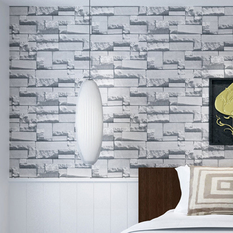 Rust 3D Look Brick Wallpaper Roll Pastel Color Moisture Resistant Wall Art for Room Clearhalo 'Country wall decor' 'Rustic' 'Wallpaper' Wall Decor' 1697504