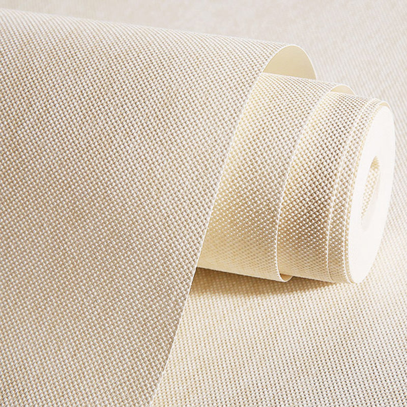 Minimalism Wallpaper Roll Soft Color Solid Wall Decor for Living Room, 31' x 20.5" Beige 1 Set Clearhalo 'Modern wall decor' 'Modern' 'Wallpaper' Wall Decor' 1698763