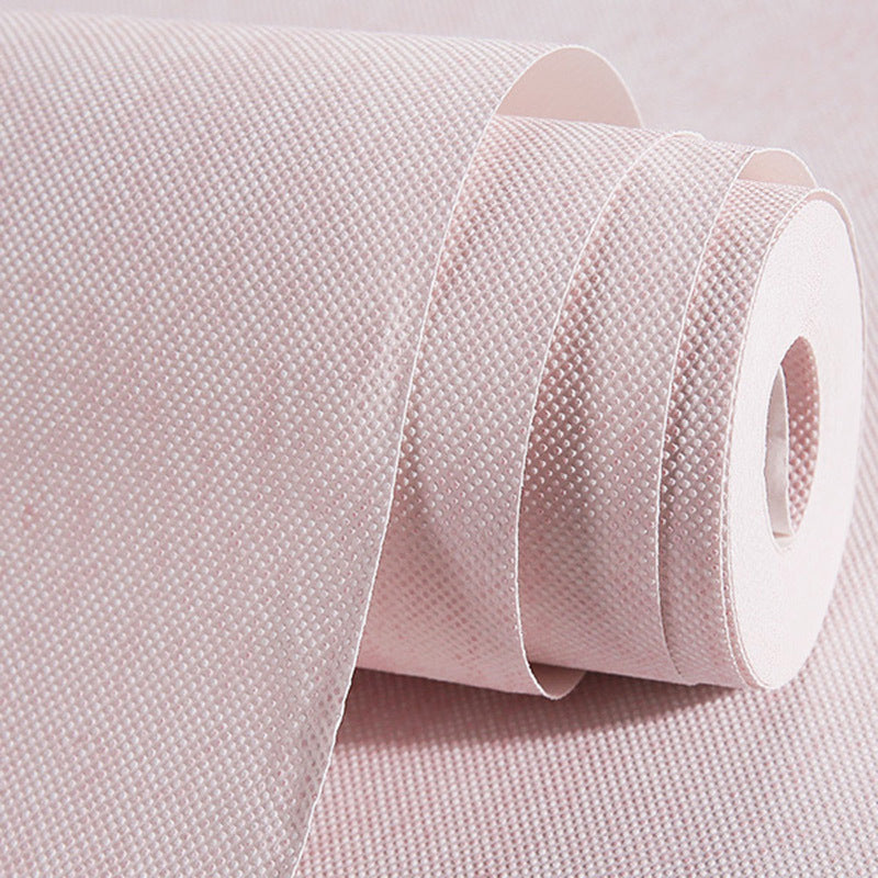 Minimalism Wallpaper Roll Soft Color Solid Wall Decor for Living Room, 31' x 20.5" Pink 1 Set Clearhalo 'Modern wall decor' 'Modern' 'Wallpaper' Wall Decor' 1698765