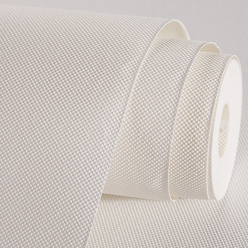Minimalism Wallpaper Roll Soft Color Solid Wall Decor for Living Room, 31' x 20.5" White 1 Set Clearhalo 'Modern wall decor' 'Modern' 'Wallpaper' Wall Decor' 1698768